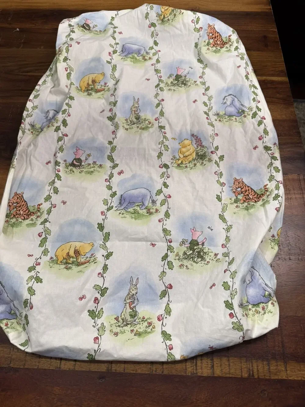Vintage 1995 Disney Winnie the Pooh Crib Sheet